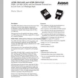 AFBR-5803 AFBR-5803ATQZ ZIP9 Fiber Optic Receiver Transmitter AFBR-5803 AFBR-5803ATQZ ZIP9 Fiber Optic Receiver Transmitter