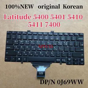 100%KOR Korean For Latitude 5400 5401 5410 5411 7400 laptop keyboard No-backlight J69WW 0J69WW 100%KOR Korean For Latitude 5400 5401 5410 5411 7400 laptop keyboard No-backlight J69WW 0J69WW
