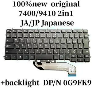 JA JP Japanese For Latitude 7400 9410 2-In-1 laptop keyboard backlight NSK-EUABC G9FK9 0G9FK9 JA JP Japanese For Latitude 7400 9410 2-In-1 laptop keyboard backlight NSK-EUABC G9FK9 0G9FK9