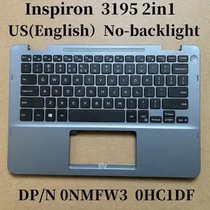 100%US English For Inspiron 3195 2IN1 Laptop Keyboard Palmrest Assembly TOP COVER No-backlight HC1DF NMFW3 100%US English For Inspiron 3195 2IN1 Laptop Keyboard Palmrest Assembly TOP COVER No-backlight HC1DF NMFW3