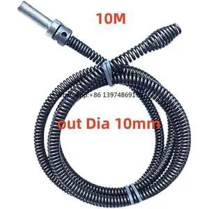 Sewer Dredging Spring Electric Drill Drain Cleaner Machine Sewer Pipe Dredger Cleaning Tool With Connector 5 meters 10 Meters Sewer Dredging Spring Electric Drill Drain Cleaner Machine Sewer Pipe Dredger Cleaning Tool With Connector 5 meters 10 Meters
