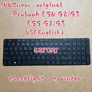 100%US English ForProbook 650 G2 G3 655 G2 G3 laptop keyboard backlight pointer 100%US English ForProbook 650 G2 G3 655 G2 G3 laptop keyboard backlight pointer