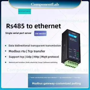 2pcs RS485 serial port server Serial to Ethernet modbus rtu Gateway tcpip passthrough module mqtt data transfer http network 2pcs RS485 serial port server Serial to Ethernet modbus rtu Gateway tcpip passthrough module mqtt data transfer http network