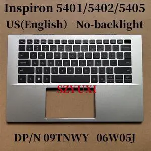 100%US For Inspiron 5401 5402 5405 laptop keyboard Palmrest Assembly TOP cover C case No-backlight 9TNWY 6W05J 100%US For Inspiron 5401 5402 5405 laptop keyboard Palmrest Assembly TOP cover C case No-backlight 9TNWY 6W05J