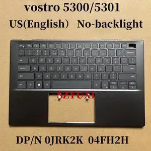 100%English For vostro 5300 5301 laptop keyboard Palmrest Assembly TOP cover C case No-backlight 4FH2H JRK2K 100%English For vostro 5300 5301 laptop keyboard Palmrest Assembly TOP cover C case No-backlight 4FH2H JRK2K