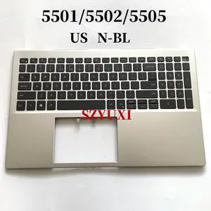 100%US English For Inspiron 5501 5502 5505 Laptop Keyboard Palmrest Assembly top cover N-BL silver 6XCC3 100%US English For Inspiron 5501 5502 5505 Laptop Keyboard Palmrest Assembly top cover N-BL silver 6XCC3