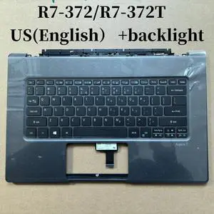 100%US English For Aspire R7-372 R7-372T keyboard Palmrest TOP Cover backlight 100%US English For Aspire R7-372 R7-372T keyboard Palmrest TOP Cover backlight