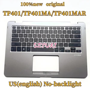 100%US English GRAY For TP401 TP401MA TP401MAR laptop keyboard Palmrest Assembly TOP cover C case No-backlight 100%US English GRAY For TP401 TP401MA TP401MAR laptop keyboard Palmrest Assembly TOP cover C case No-backlight