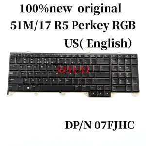 100%US English For area 51m backlight keyboard 17 R5 Perkey RGB 07FJHC 7FJHC NSK-EEPBC 100%US English For area 51m backlight keyboard 17 R5 Perkey RGB 07FJHC 7FJHC NSK-EEPBC