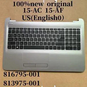 100%US For15-AC 15-AF Laptop Keyboard Palmrest Upper TOP Cover C case No-backlight 816795-001 813795-001 100%US For15-AC 15-AF Laptop Keyboard Palmrest Upper TOP Cover C case No-backlight 816795-001 813795-001