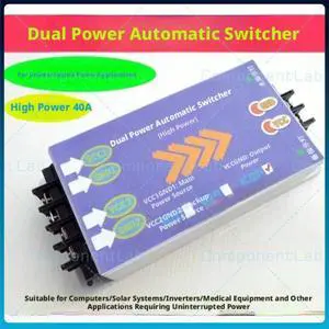 2P Dual Source Automatic Transfer Switch AC220V 40A No Power Cut Off Dual Circuit Switch Over Module 2P Dual Source Automatic Transfer Switch AC220V 40A No Power Cut Off Dual Circuit Switch Over Module