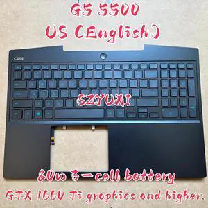 100%US English For G5 5500 laptop keyboard Palmrest Assembly TOP cover C case 1RPF5 60V8M 80W 3-cell 100%US English For G5 5500 laptop keyboard Palmrest Assembly TOP cover C case 1RPF5 60V8M 80W 3-cell
