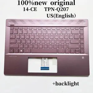 100%US English TPN-Q207 ForPavilion 14-CE keyboard Palmrest Assembly with backlight 100%US English TPN-Q207 ForPavilion 14-CE keyboard Palmrest Assembly with backlight