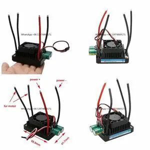 1PC Upgraded 12V 24V 110A Bidirectional Brushed ESC 1000W Speed Controller For DIY RC Robot Lawn Mower With Cooling Fan 5V3A UBE 1PC Upgraded 12V 24V 110A Bidirectional Brushed ESC 1000W Speed Controller For DIY RC Robot Lawn Mower With Cooling Fan 5V3A UBE