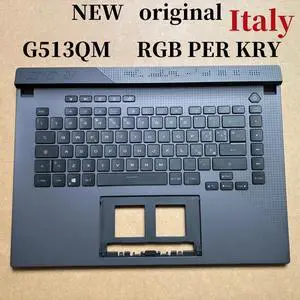 100%Italy For ROG G513 G513QM laptop keyboard Palmrest Assembly TOP cover C case RGB PER KEY 90NR0572 100%Italy For ROG G513 G513QM laptop keyboard Palmrest Assembly TOP cover C case RGB PER KEY 90NR0572