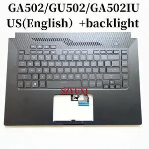 100%US English For GA502 GU502 GA502IU GA502I laptop keyboard Palmrest Assembly TOP cover C case backlight 90NR03V1 100%US English For GA502 GU502 GA502IU GA502I laptop keyboard Palmrest Assembly TOP cover C case backlight 90NR03V1