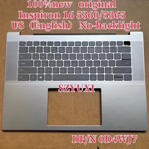 100%US Silver For Inspiron 16 5630 5635 laptop keyboard Palmrest Assembly TOP cover C case No-backlight D4WJ7 0D4WJ7 100%US Silver For Inspiron 16 5630 5635 laptop keyboard Palmrest Assembly TOP cover C case No-backlight D4WJ7 0D4WJ7