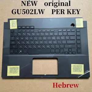 Hebrew For GU502 GU502LW laptop keyboard Palmrest Assembly TOP cover C case PRE KEY RGB backlight 90NR02W2 Hebrew For GU502 GU502LW laptop keyboard Palmrest Assembly TOP cover C case PRE KEY RGB backlight 90NR02W2