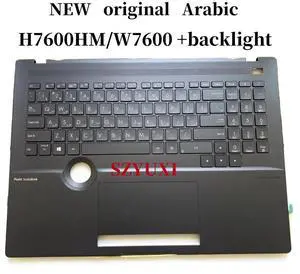 100%Arabic AR For H7600 W7600 H7600H H7600HM laptop keyboard Palmrest Assembly TOP cover C case backlight 90NB0VD1 100%Arabic AR For H7600 W7600 H7600H H7600HM laptop keyboard Palmrest Assembly TOP cover C case backlight 90NB0VD1