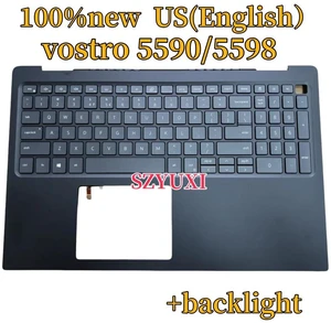 100%US ENGLISH For vostro 5590 5598 Laptop keyboard Palmrest Assembly TOP cover C case backlight XNR1R 8756Y 100%US ENGLISH For vostro 5590 5598 Laptop keyboard Palmrest Assembly TOP cover C case backlight XNR1R 8756Y