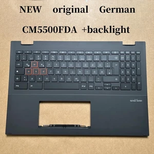100%German For CM5500 CM5500FDA laptop keyboard Palmrest Assembly TOP cover C case backlight 90NX0381 100%German For CM5500 CM5500FDA laptop keyboard Palmrest Assembly TOP cover C case backlight 90NX0381