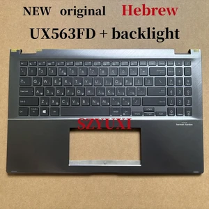 100%Hebrew HE For UX563 UX563F UX563FD laptop keyboard Palmrest Assembly TOP cover C case backlight 90NB0NT1 100%Hebrew HE For UX563 UX563F UX563FD laptop keyboard Palmrest Assembly TOP cover C case backlight 90NB0NT1