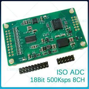 ADS8698 Isolated ADC Module 18Bit 500Ksps 8 Channel SAR ADC SPI Interface Industrial Data Acquisition Board ADS8698 Isolated ADC Module 18Bit 500Ksps 8 Channel SAR ADC SPI Interface Industrial Data Acquisition Board