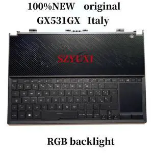 100%Italy IT For GX531 GX531G GX531GX laptop keyboard Palmrest Assembly TOP cover C case RGB backlight 100%Italy IT For GX531 GX531G GX531GX laptop keyboard Palmrest Assembly TOP cover C case RGB backlight
