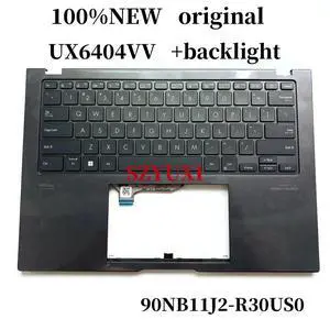 100%US English For ZenBook UX6404 UX6404V UX6404VV laptop keyboard Palmrest Assembly backlight 90NB11J2-R30US0 100%US English For ZenBook UX6404 UX6404V UX6404VV laptop keyboard Palmrest Assembly backlight 90NB11J2-R30US0