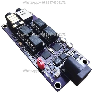 Dual ES9039Q2M Decoding Board I2S Input 3.5mm/4.4MM output Asynchronous USB Module Support Amanero Italian Interface Dual ES9039Q2M Decoding Board I2S Input 3.5mm/4.4MM output Asynchronous USB Module Support Amanero Italian Interface
