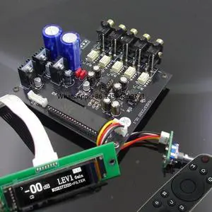 Nvarcher 2.08 Inch OLED MUSES72320 HIFI Preamplifier Volume Controller 4 in 1 Out Relay Switching with Infrared Remote Control Nvarcher 2.08 Inch OLED MUSES72320 HIFI Preamplifier Volume Controller 4 in 1 Out Relay Switching with Infrared Remote Control
