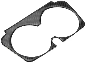 For Mercedes Benz W205 C Class C180 C200 C300 GLC Accessories Carbon Fiber Car Interior Cup Holder Frame Trim Stickers For Mercedes Benz W205 C Class C180 C200 C300 GLC Accessories Carbon Fiber Car Interior Cup Holder Frame Trim Stickers