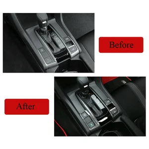 Car Central Control Panel Gear Shift Cover Trim Strips For Honda Civic 10Th 2016-2021 Accessories RHD Car Central Control Panel Gear Shift Cover Trim Strips For Honda Civic 10Th 2016-2021 Accessories RHD