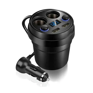 Universal Car Cup Dual Usb With Cable Car Multi-Function Cigarette Lighter Car Mobile Phone Universal Car Cup Dual Usb With Cable Car Multi-Function Cigarette Lighter Car Mobile Phone