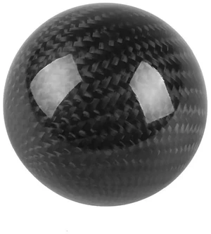 Style Universal Carbon Fiber Manual Gear Shift Knob With 3 Adapter For Most Car Decorations Classic Round Easy Install Style Universal Carbon Fiber Manual Gear Shift Knob With 3 Adapter For Most Car Decorations Classic Round Easy Install