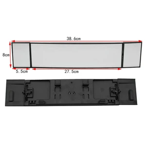 Car Universal Rear View Mirror Wide Angle Clip-On Convex Curved Mirror Large Vision Interior Mirror For Cars SUV Trucks Car Universal Rear View Mirror Wide Angle Clip-On Convex Curved Mirror Large Vision Interior Mirror For Cars SUV Trucks