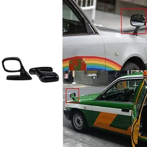 2Pcs Universal Hood Side Rear View Mirror Auto Exterior Adjustable Reflector SUV Truck Black Accessories 2Pcs Universal Hood Side Rear View Mirror Auto Exterior Adjustable Reflector SUV Truck Black Accessories
