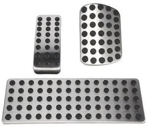 1 Set Silver Car Brake Pedal Pad Stainless Steel Car Accessories, For Mercedes Benz AMG A B CLA GLA ML GL R W176 W245 W246 W 1 Set Silver Car Brake Pedal Pad Stainless Steel Car Accessories, For Mercedes Benz AMG A B CLA GLA ML GL R W176 W245 W246 W