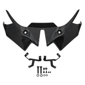 Front Spoiler Winglet Fairing For Kawasaki Z650 Z 650 2020-2024 Motorcycle Aerodynamic Downforce Deflector Carbon Fiber Patt Front Spoiler Winglet Fairing For Kawasaki Z650 Z 650 2020-2024 Motorcycle Aerodynamic Downforce Deflector Carbon Fiber Patt