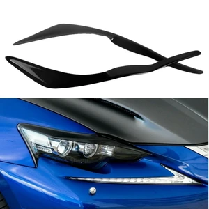 For Lexus IS300 IS250 IS200T 2017-2019 Glossy Black Car Sticker Front Headlights Eyebrow Eyelid Trim Cover Accessories For Lexus IS300 IS250 IS200T 2017-2019 Glossy Black Car Sticker Front Headlights Eyebrow Eyelid Trim Cover Accessories