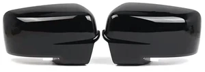 Gloss Black Left Right Auto Rear Mirror Cover Shell Cap For Dodge Ram 1500 2013 -2018 68096199AF 68096198AH Gloss Black Left Right Auto Rear Mirror Cover Shell Cap For Dodge Ram 1500 2013 -2018 68096199AF 68096198AH