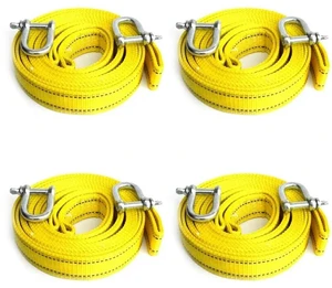 4X 5M/5T Car Electric Winch Rope Off-Road Vehicle Tow Rope With U-Shaped Hook Tow Strap For Cars Truck Trailer Suv 4X 5M/5T Car Electric Winch Rope Off-Road Vehicle Tow Rope With U-Shaped Hook Tow Strap For Cars Truck Trailer Suv