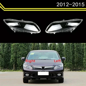 2Piece Headlight Cover Transparent Lampshade Head Light Lens Front For Honda Civic 2012-2015 2Piece Headlight Cover Transparent Lampshade Head Light Lens Front For Honda Civic 2012-2015