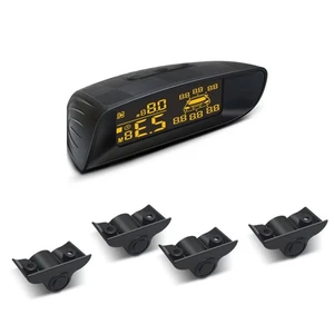 Beep Voice Alarming Parking Sensor Set 24V For Truck Parktronic Reversing Radar Display With Detector For Van Rv Lorry