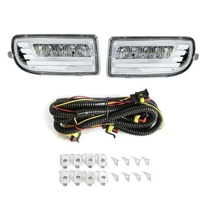LED Fog Lights For Toyota Land Cruiser 100 LC100 UZJ100 FZJ10 1998-2008 DRL Turn Signal Daytime Driving Lamp Parts LED Fog Lights For Toyota Land Cruiser 100 LC100 UZJ100 FZJ10 1998-2008 DRL Turn Signal Daytime Driving Lamp Parts