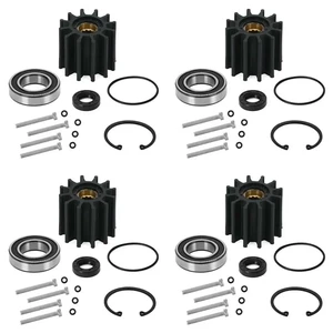 4X Water Pump Kit For Volvo Penta Raw Water Sea Pump Rebuild Kit Impeller Seal 21212799 3812519 4X Water Pump Kit For Volvo Penta Raw Water Sea Pump Rebuild Kit Impeller Seal 21212799 3812519