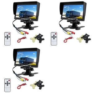 3X 12V-24V 7 Inch TFT LCD Color HD Monitor For Car Truck CCTV Reverse Rear View Backup Camera 3X 12V-24V 7 Inch TFT LCD Color HD Monitor For Car Truck CCTV Reverse Rear View Backup Camera