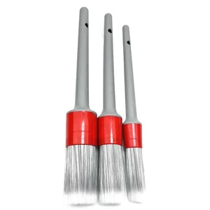 Super Soft Synthetic Detailing Brushes Set Handle For Wheels,Tires, Engine Bay, Leather Seats, Door Panels Super Soft Synthetic Detailing Brushes Set Handle For Wheels,Tires, Engine Bay, Leather Seats, Door Panels