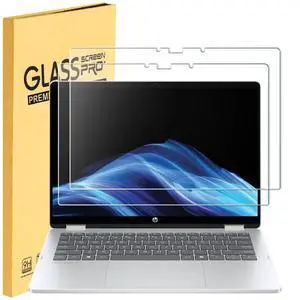 MUBUY-GOL 2 Pack Tempered Glass Screen Protector for New 2025 HP OmniBook 5 Flip 2-in-1 14" (14-fp0000) Laptop Touch Display 14 Inch 9H Scratch Resistant Anti-Shatter Film Anti-Fingerprint MUBUY-GOL 2 Pack Tempered Glass Screen Protector for New 2025 HP OmniBook 5 Flip 2-in-1 14" (14-fp0000) Laptop Touch Display 14 Inch 9H Scratch Resistant Anti-Shatter Film Anti-Fingerprint