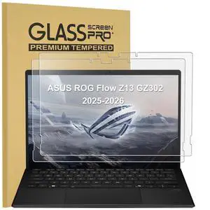 KEANBOLL 2 PacK Tempered Glass Screen Protector Designed for 2026-2025 ASUS ROG Flow Z13 GZ302 13.4-Inch Gaming Laptop, Anti-Scratch, HD Clear, Bubble-Free KEANBOLL 2 PacK Tempered Glass Screen Protector Designed for 2026-2025 ASUS ROG Flow Z13 GZ302 13.4-Inch Gaming Laptop, Anti-Scratch, HD Clear, Bubble-Free